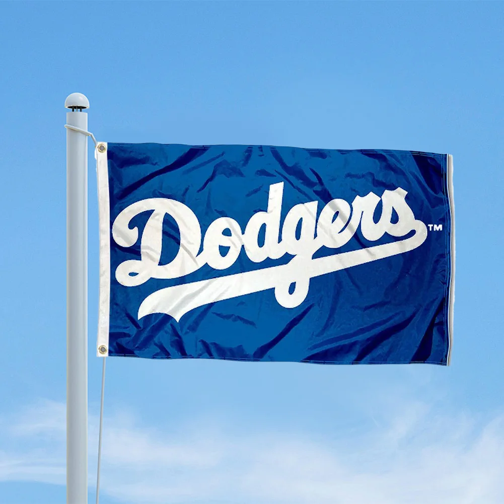 2024 LA Dodgers Banner Flag 3x5 House Flag with Two Metal Grommets Polyester for Garage College Home Dorm Decor Wall Decoration