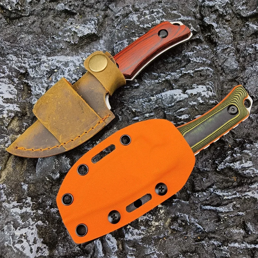 New Portable Fixed Blade Knife Two-Tone G10 Knife Kydex Sheath Men's Camping Outdoor Knife Durable Multi-Purpose Hiking Knife - view 3