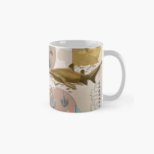 Shark Paleo Special Commission Classic  Mug Drinkware Cup Printed Image Photo Picture Coffee Tea Simple Design Handle Round