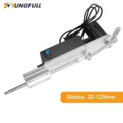 Reciprocating Cycle Linear Actuator 220V With Speed Controller Stroke 20-120MM Telescopic Linear Actuator Kit