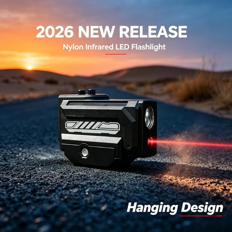 2026 New Nylon Infrared LED Flashlight 20mm Rail Hanging for Night Game Outdoor