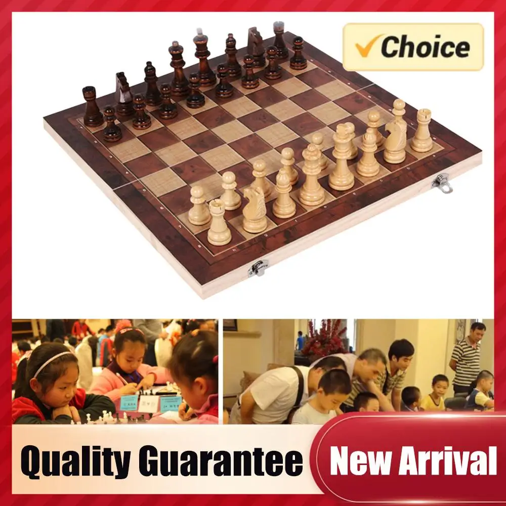 

Шахматный набор 3 в 1: складная деревянная доска для хранения, изысканный шахматный набор, дорожный шахматный набор для игры в шахматы