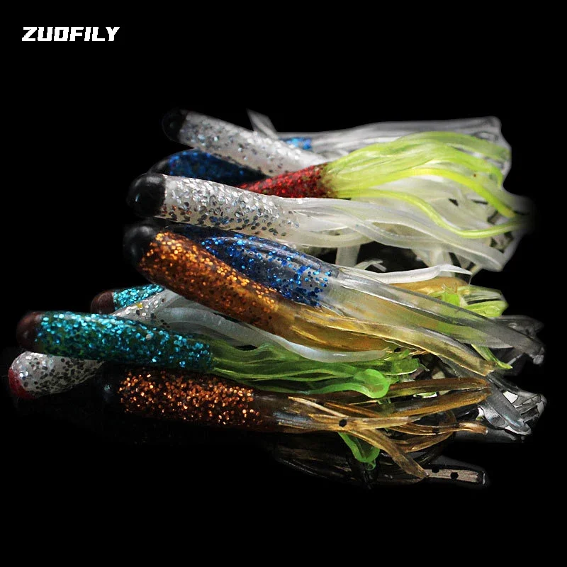 10PCS/lot 5.5cm Artificial Soft Rubber Bait Fishing Lure Jig Wobbler Soft Worm Carp Jighead Fishing Bait Silicone Swimbait Pesca