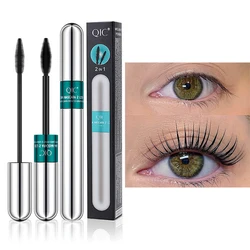 2 in 1 Double Head Mascara Black Curled Lashes Mascara For Lengthens Eyelashes Volume Long Lasting Waterproof Natural Cosmetics