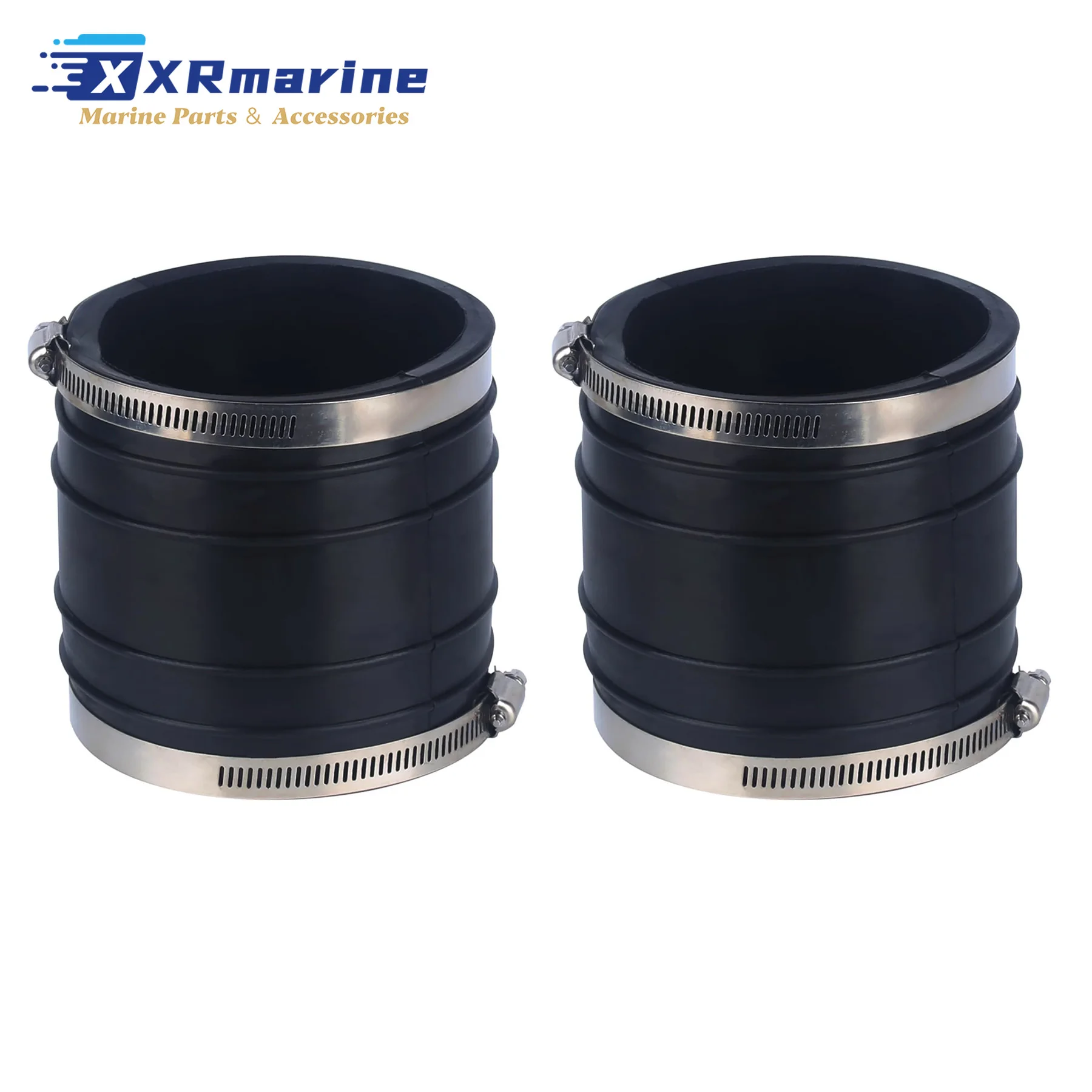 

2 шт. гофрированных патрубка выхлопной системы 4 дюйма (44348T) для двигателей Mercruiser V6 V8 4.3 5.0 5.7 6.2 7.4 л, аналоги 32-44348001, 18-2748, 89120, 9-72805