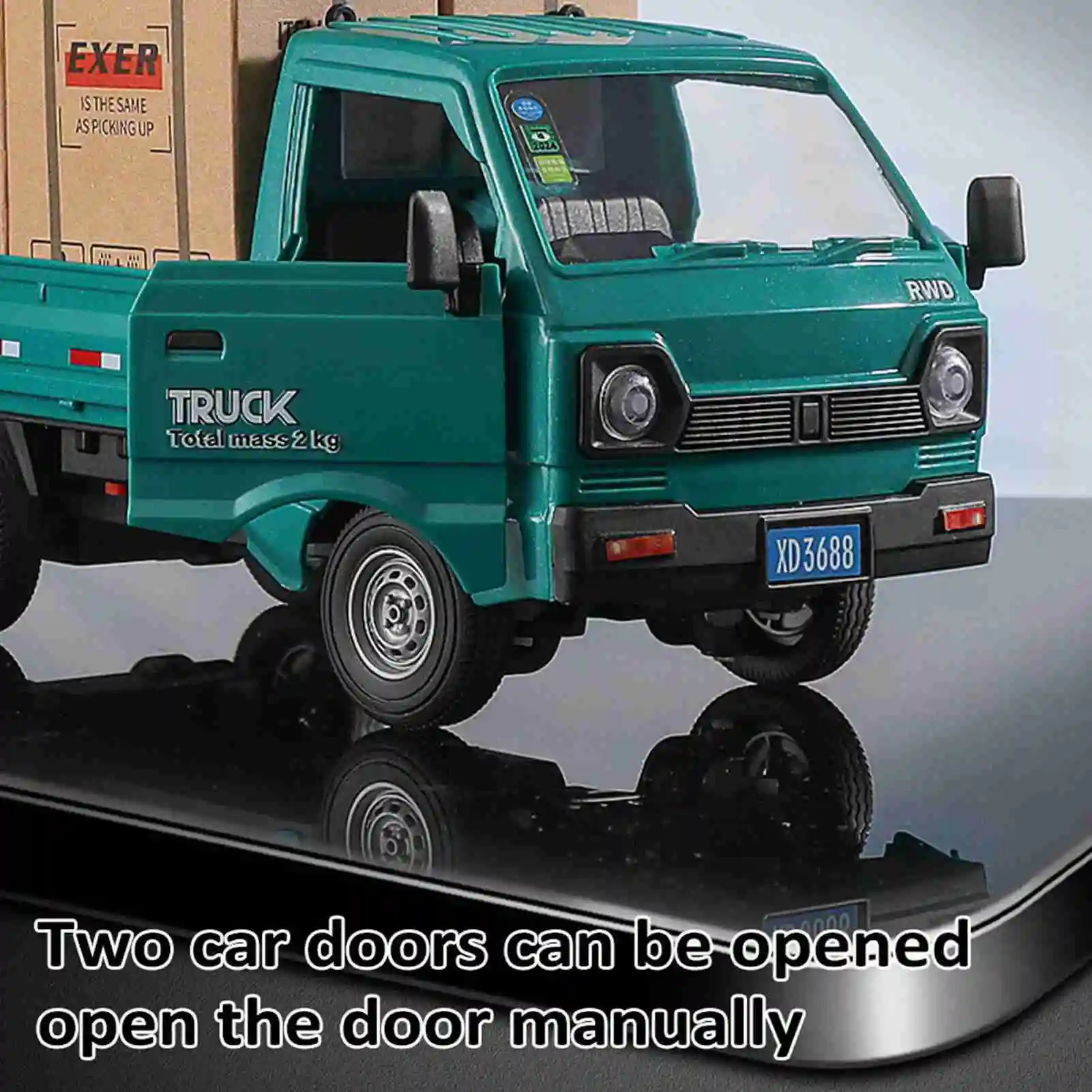 Carro de transporte rc multidireção condução escala 1/16 2.4ghz pulverizador de controle remoto caminhão de transporte para crianças 2.4ghz carro de transporte