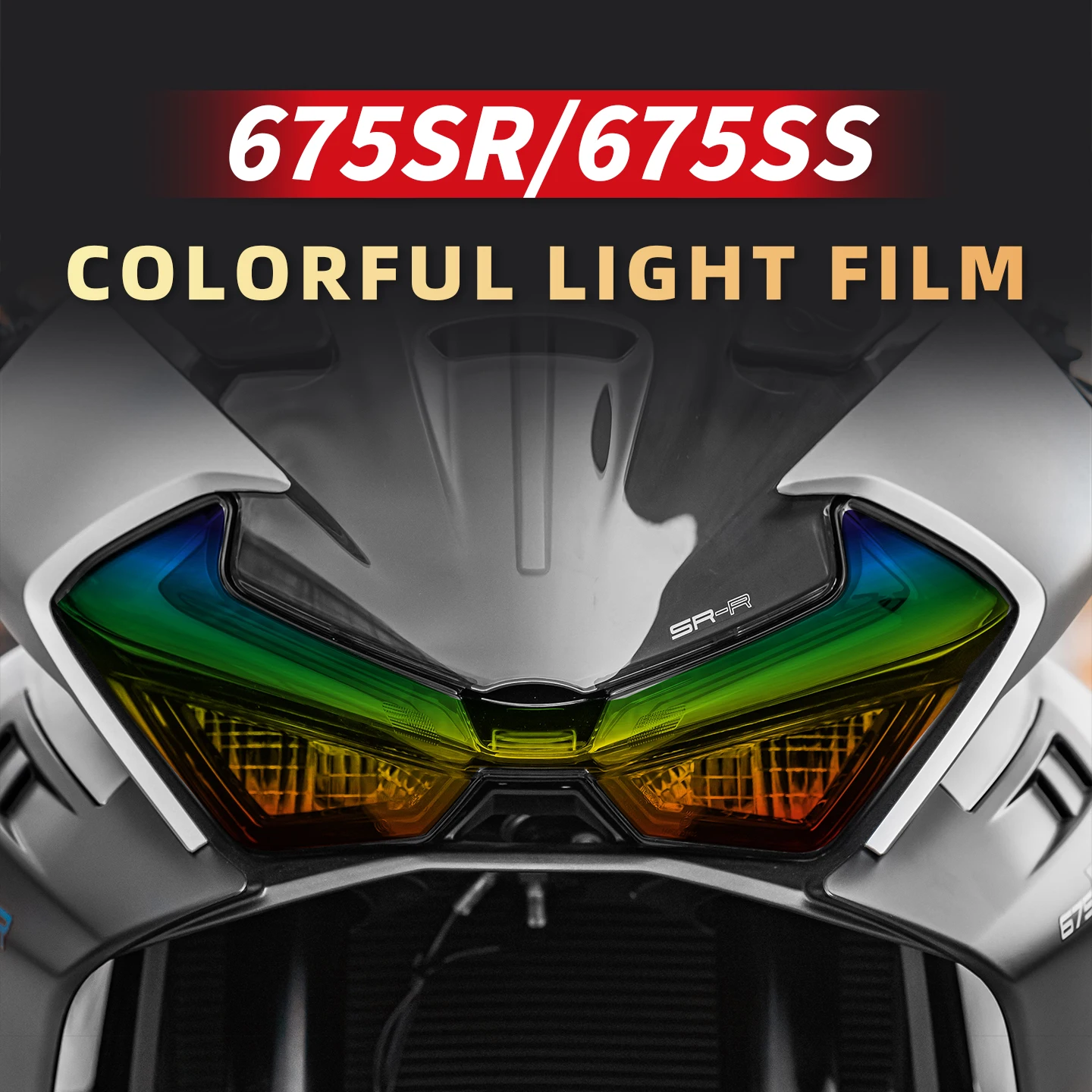 

Used For CFMOTO 675SR Headlight taillight protective film accessories modification paste a variety of options
