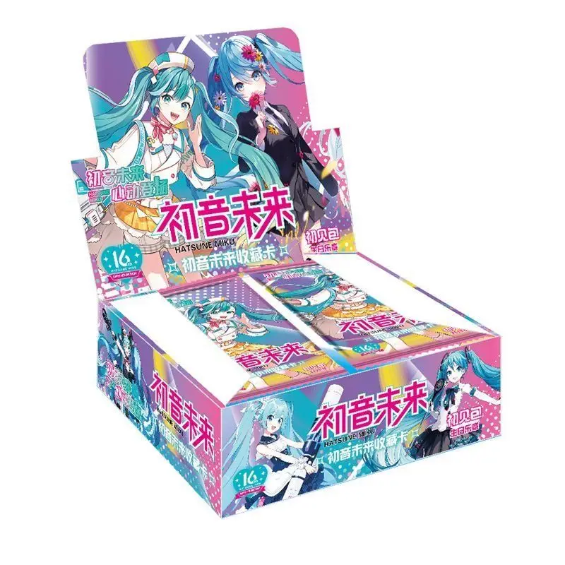 Hatsune Miku Card Character Card Anime Peripheral Whole Box Collection Card Exquisite Children's Gifts Toys Bookmark Postcard