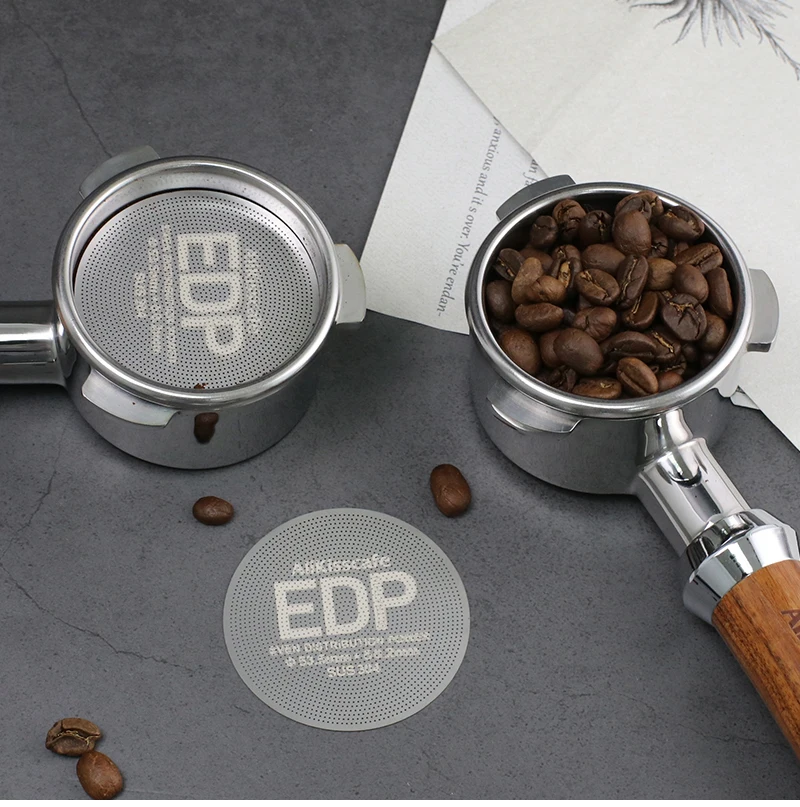 Alikisscafe Kaffee Puck Bildschirm 0,2mm Espresso Filter 51mm 53,5mm 58,5mm Für Delonghi Breville Siebträger Zubehör barista Werkzeug – Detail 10