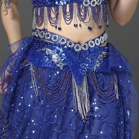 The new belly dance waist chain shows a belt for arts, a waist cover for Indian dance,