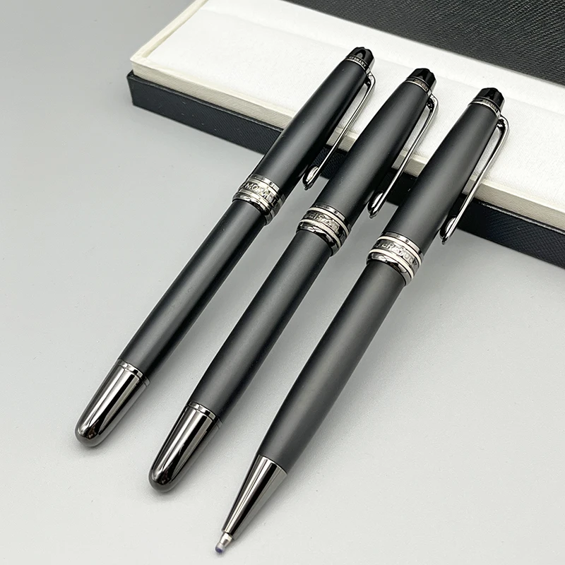 Imagem -02 - Lanlan-canetas Esferográficas Matte Black Rollerball Caneta mb de Luxo Alta Qualidade Escrita Escritório Papelaria Escolar Número de Série 163