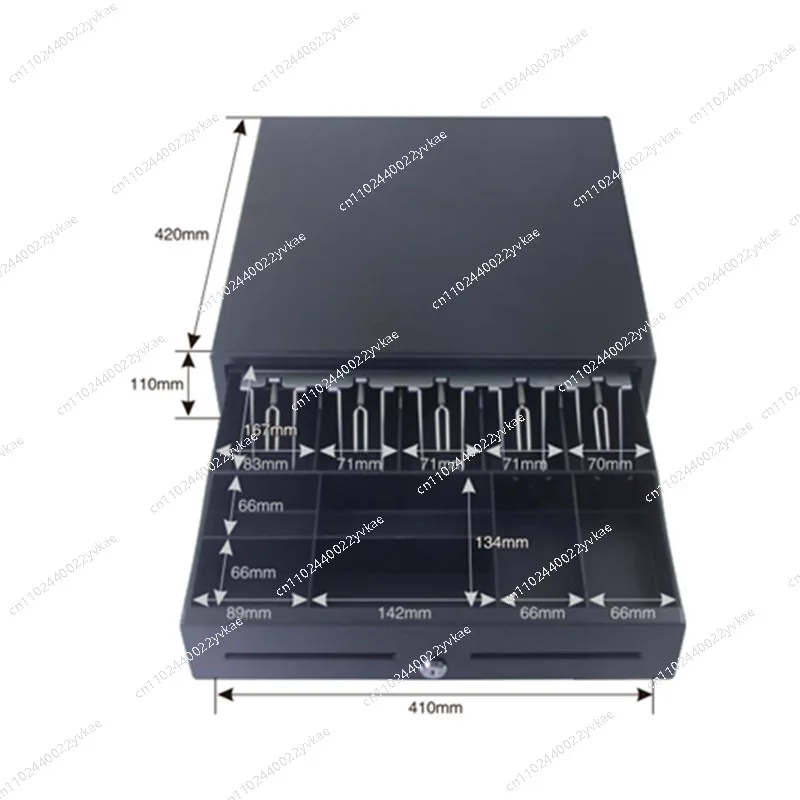 

GS-410B Трехступенчатая кассовая коробка из семи сеток Банкноты с 7 сетками Монеты с 4 сетками Кассовый аппарат Кассовая коробка
