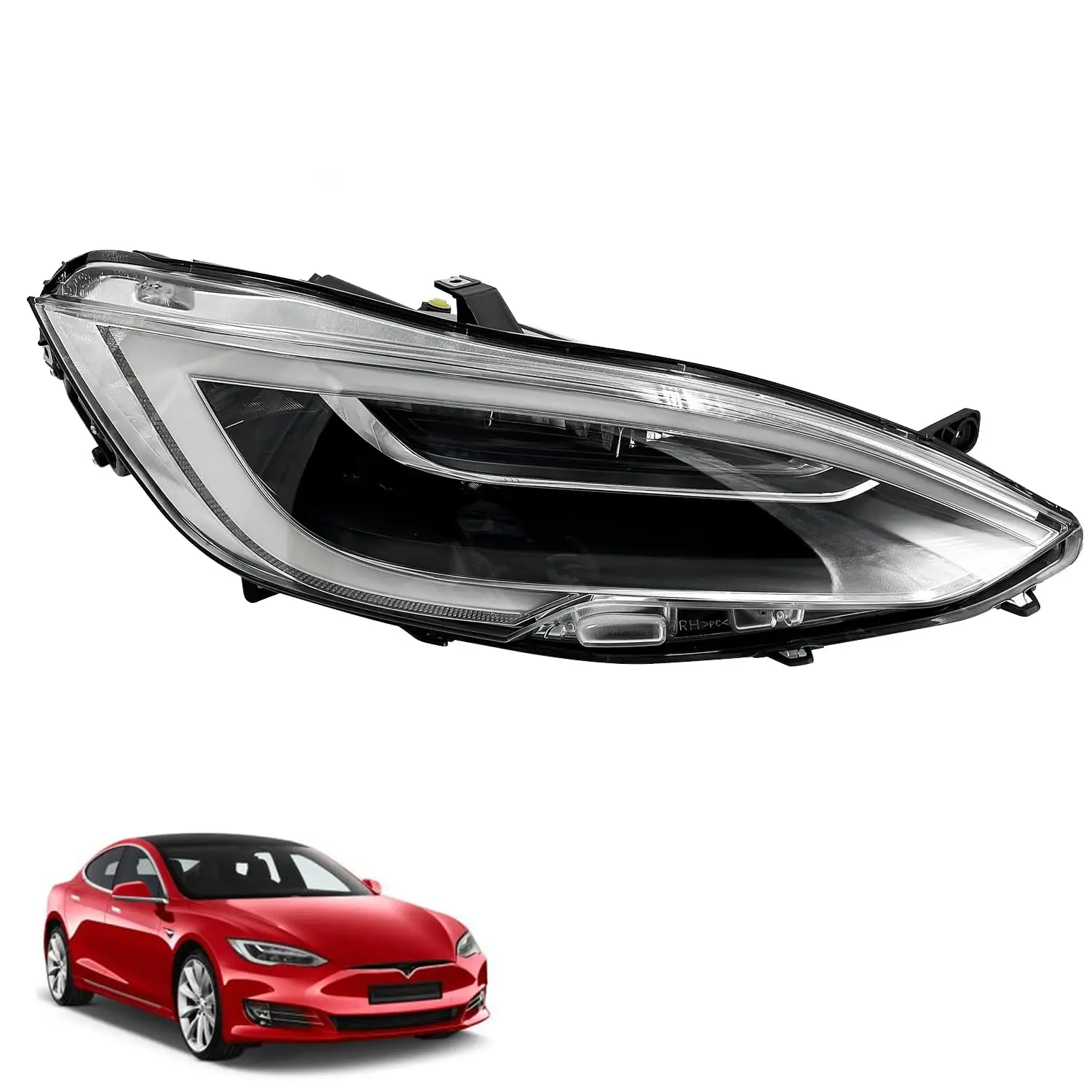 

Replace 105357100F 1053571-00-F Front Head Lights Assembly LED Headlights for Tesla Model S 2016 2017 2018 2019 2020 2021 2022