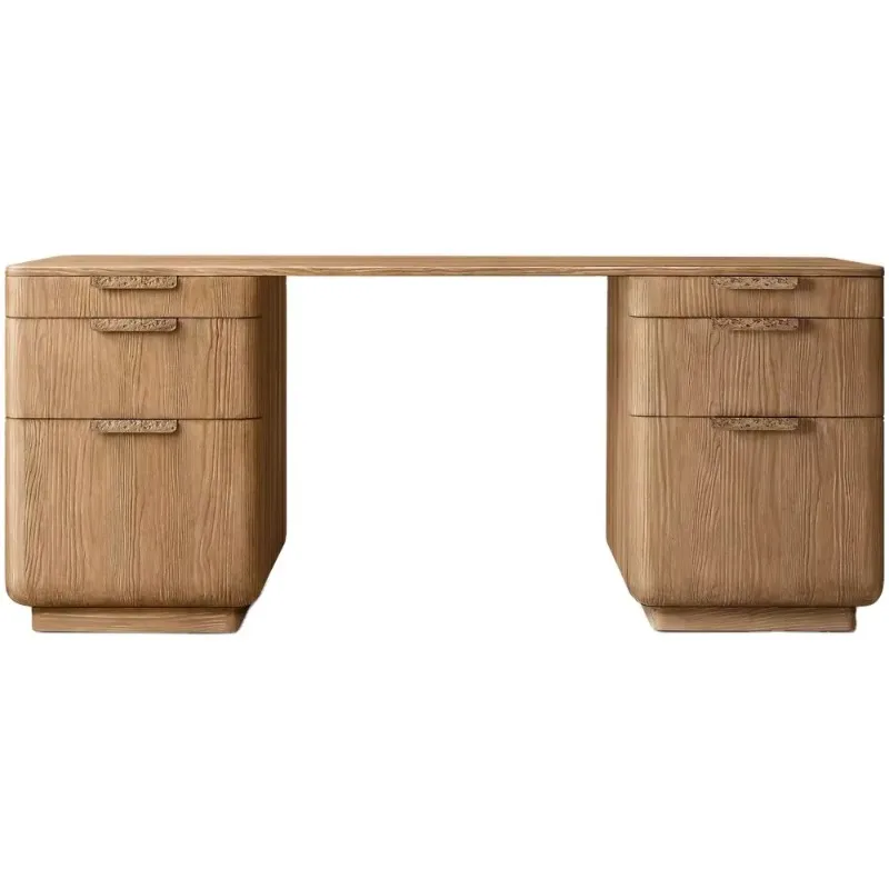 Solid wood carving desk, study furniture, dresser design, bedroom, villa and hotel