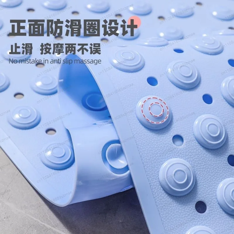

80*120cm Bathroom Non-slip Foot Mat, Specially Designed for Elderly, Home Shower Anti-fall Waterproof Massage Floor Mat