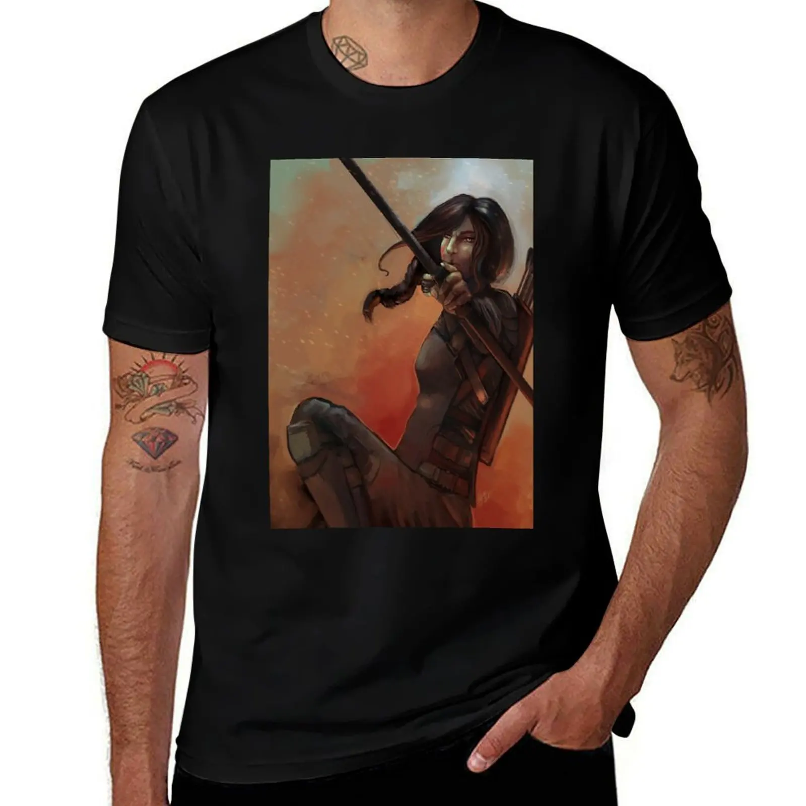 The Mockingjay T-Shirt Big and Tall Crew Neck Tee