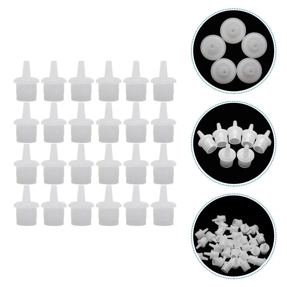 

100Pcs Lash Glue Bottle Mouth Plugs Eyelash Glue Replacement Caps Durable ABS Lash Extension Tools Nozzle Tips