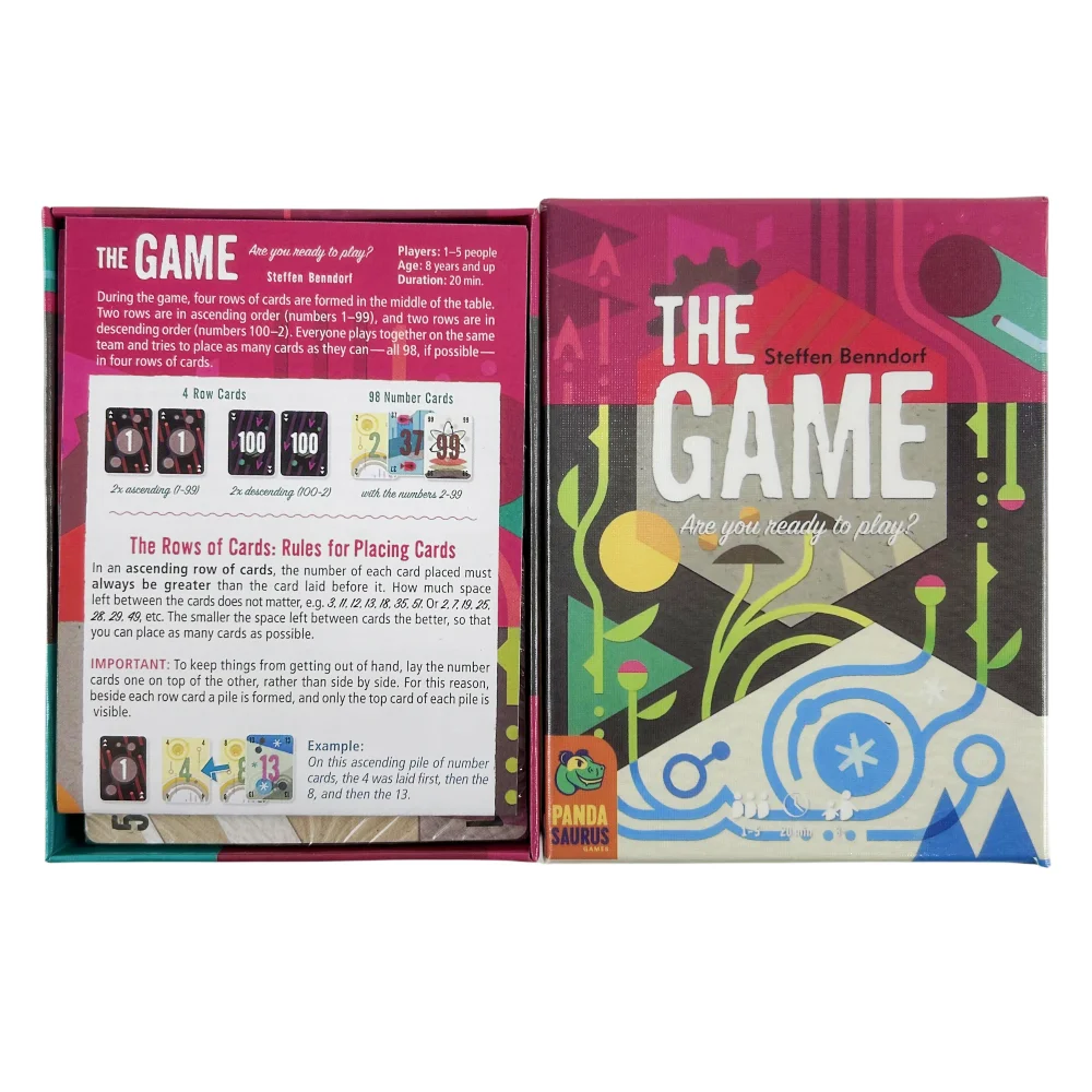 The Game: Face to Face Kaarten Bordspel Deck Leuk Competitief voor koppels, vrienden en familie