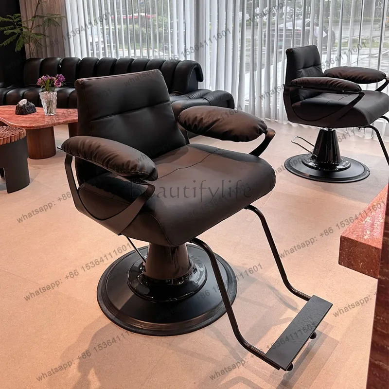 LSTrendy Nordic Salon Chair Modern Fashionable Luxury Salon Chair Design Aesthetic Cadeira De Salão De Beleza Hair Furniture