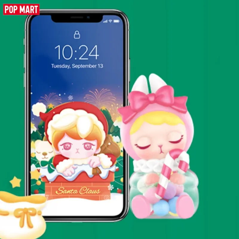 Pop Mart Bunny Christmas Series Blind Box Toys Kawaii Anime Action Figure Surprise Mystery Box Dolls Gift