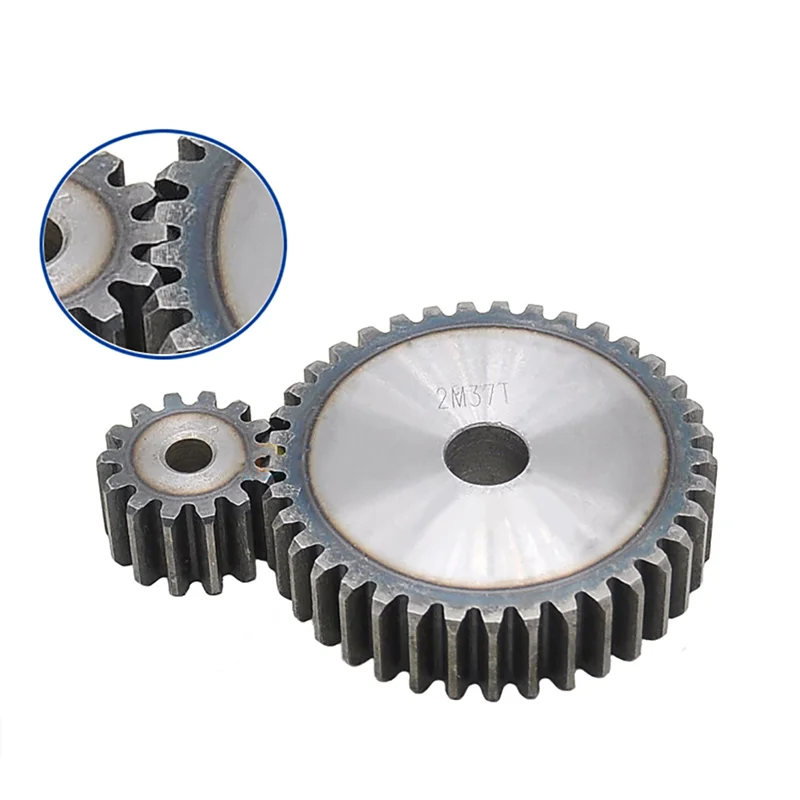 1PC 2M Plane Gear 10T/11T/12T, 45# Carbon Steel, Cylindrical Gear Height 20 High Frequency Quenching Teeth