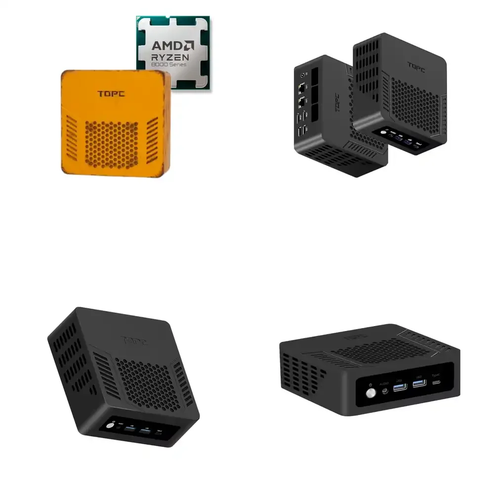 

Ryzen 7-8745HS Mini Desktop PC for Gaming and Office Work 8-Core 16-Thread 32GB DDR5 RAM 1TB PCIe4.0 M.2 SSD 4K HD