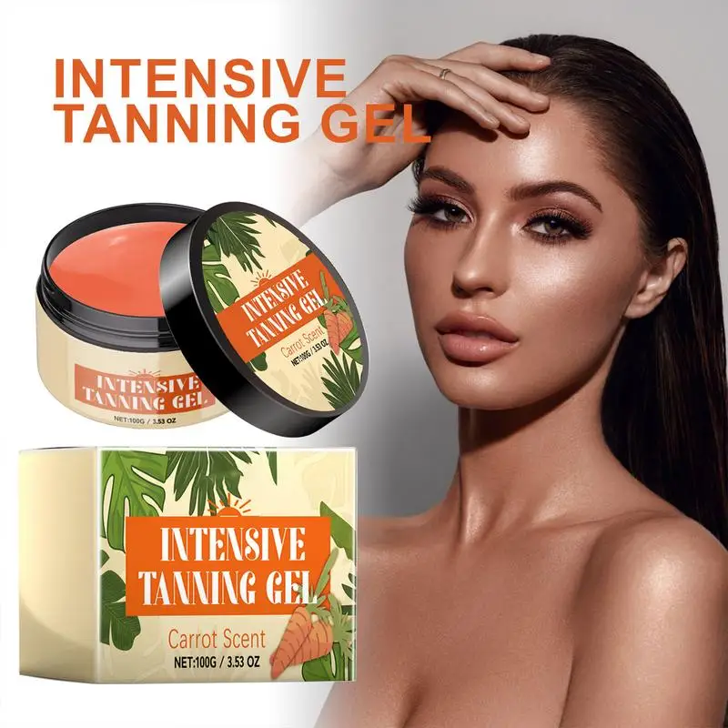 100g Intensive Self Tanning Gel Tanning Accelerator Cream Long Lasting Bronzing Sunless Repair Moisturizer Self Tanner Gel