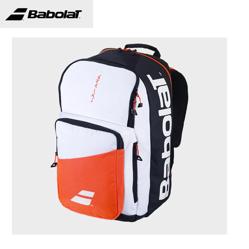 2024 Babolat 3R Pure Strike Tennis Backpack Unisex Tennis Racket Bag White Red Professional Original BABOLAT Squash Tennis Bags