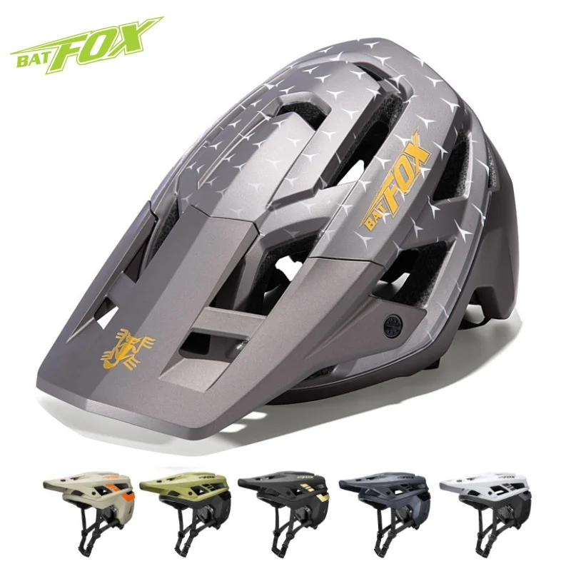 BATFOX Mountain Bike Helmet Riding Speedframe Off-Road MTB Bicycle Helmet Integrated molding Lightweight Men Women Cycling Gear