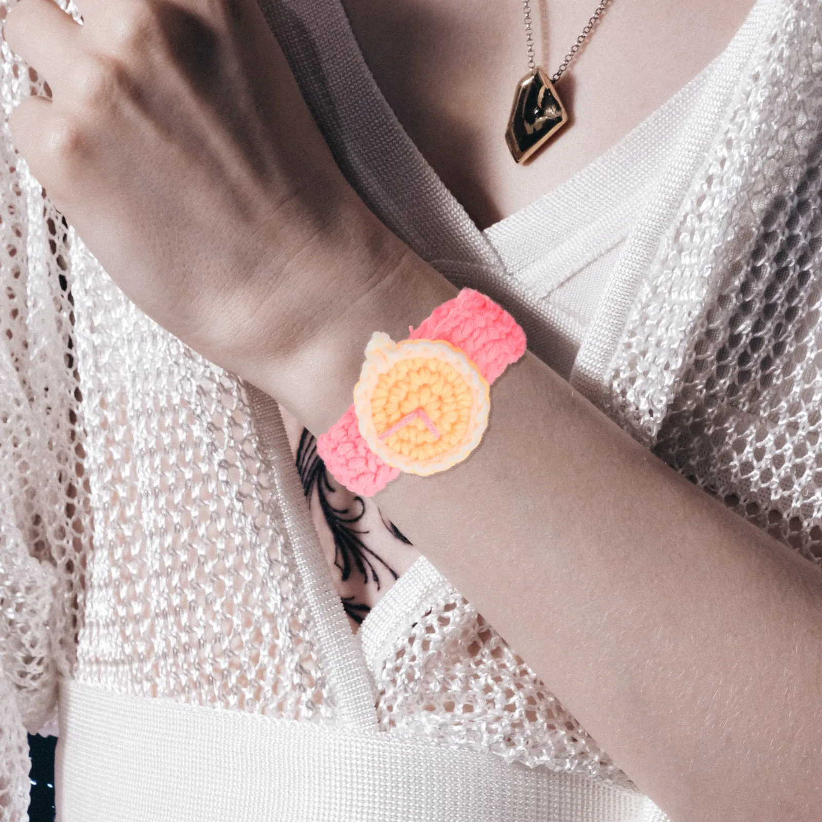 2Pcs Hand-Woven Woolen Yarn Watch Bracelet for Men Women Kids Unisex Braided Wrist Jewelry Breathable Comfortable Daily Party