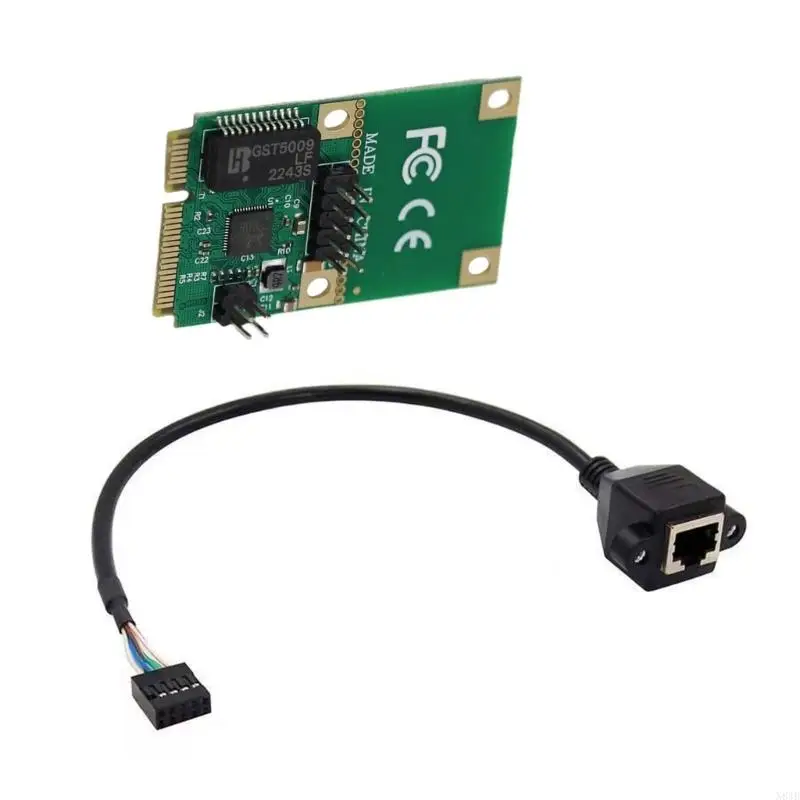 N84B Máy tính để bàn Mini PCIe Gigabit Corded Card RJ45 Mạng 1000MB