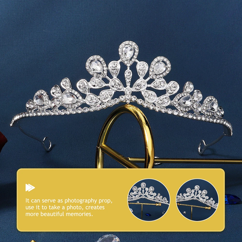 

Baroque Headband Wedding Bridal Tiaras Alloy Queen Wedding Tiaras For Bride Ladies Hair Accessory Formal Dress Photography Prop