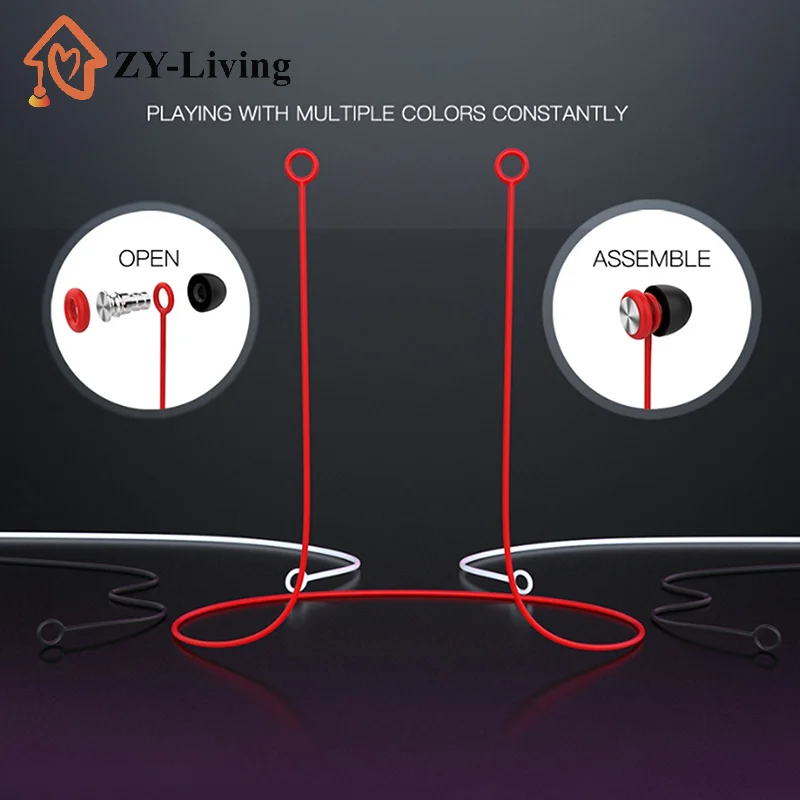 1Pcs Outdoor Earplugs Earbud Lanyard Work Travel Sleep Connector Cord Anti-lost Rope Silica Gel Earphone Strap image 2