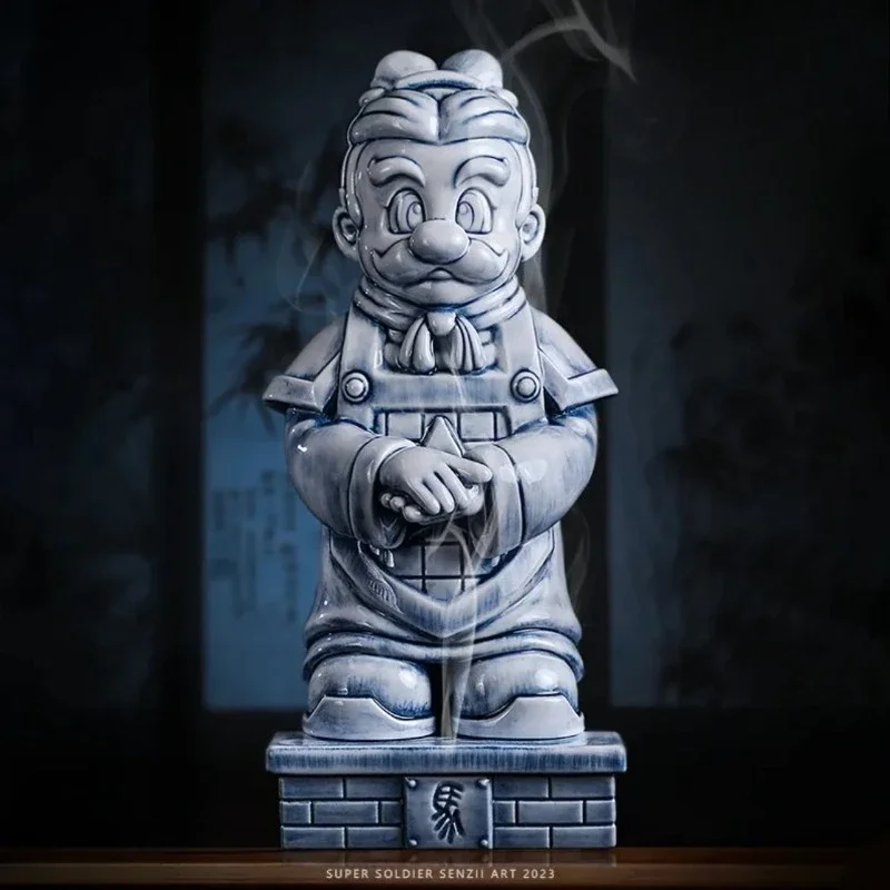Spot, super soldier, ceramic incense burner, tide play GK statue figure ornament gift
