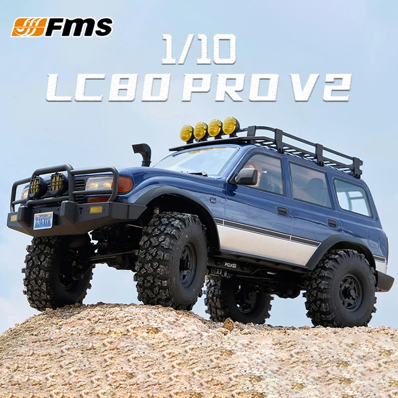 

FMS LC80 PRO V2 simulation 1/10 FCX10P remote control electric off-road climbing vehicle brushless RC car toy No battery version