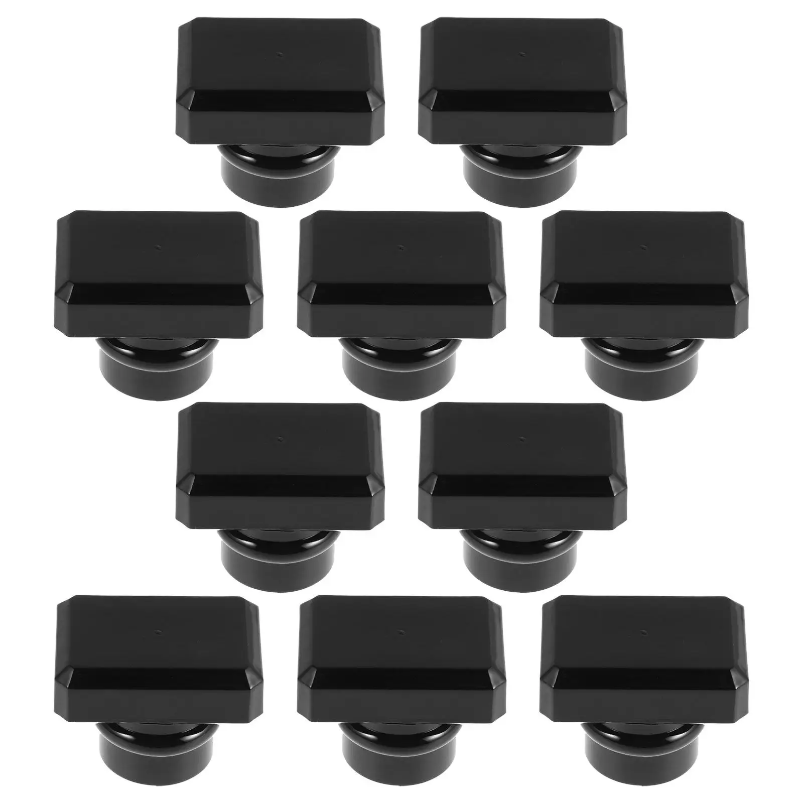 

10Pcs Black Press on Perfume Bottle Cap Plastic Lid Replacement for Fragrance Bottles 15Mm Outer Diameter Luxury