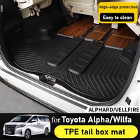 For Alphard/Vellfire 30 Series Waterproof Trunk Cargo Liner Mat, Rear Boot Floor Protection Trunk Mat Waterproof Car Interior