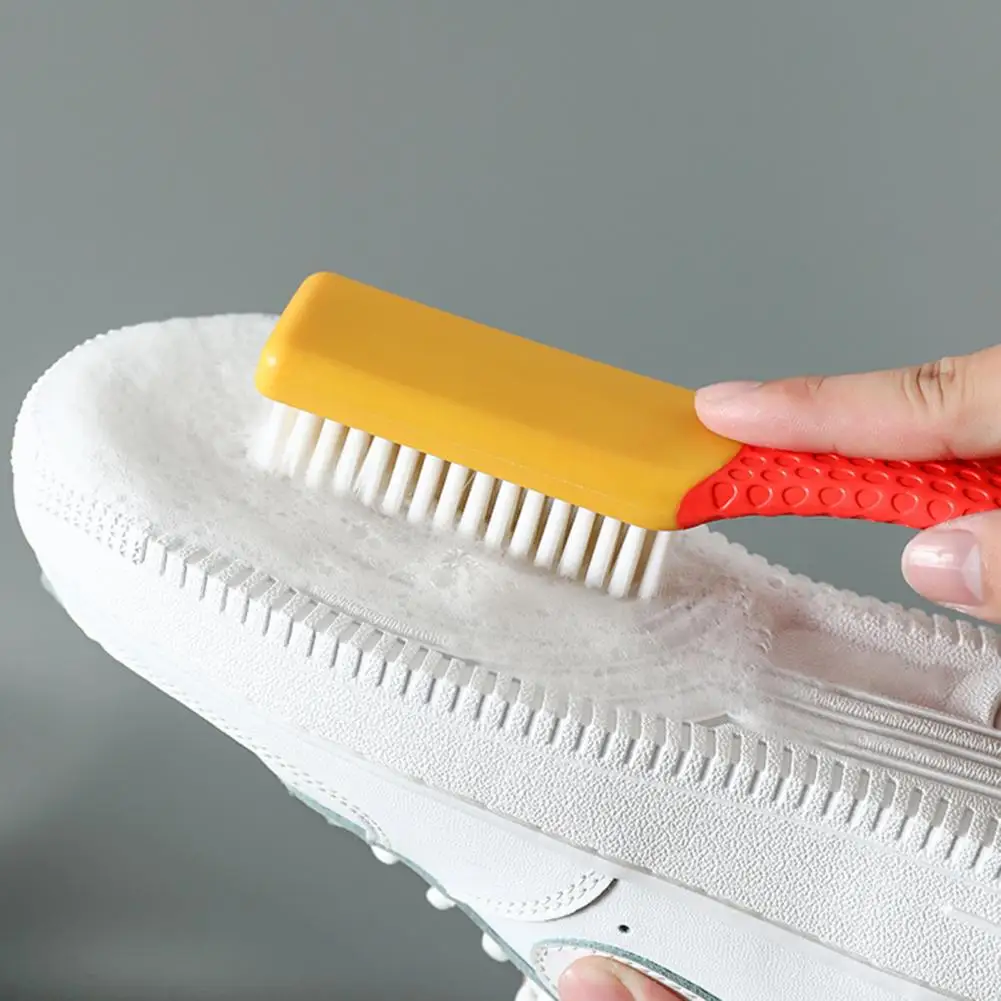 16cm Cleaning Brush Ergonomic Handgrip Anti-scratch Plastic Versatile Wear-resistant Shoe Cleaner Brush Home Housework Tools
