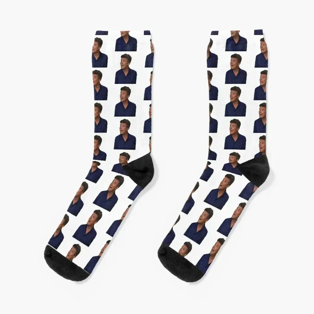 

Denis Brogniart AH Socks kawaii designer sport anti slip football Socks Men's Women's