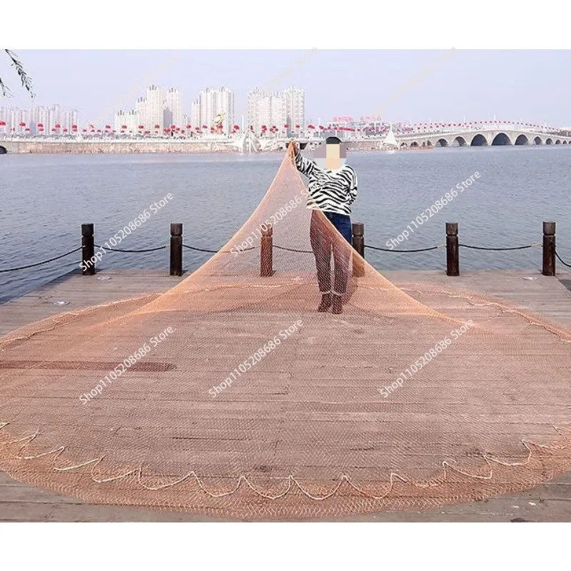 High-Strength Chinese Style Hand Woven Pocket Fishing Nets Hand Thrown Nets with High Tensile Features