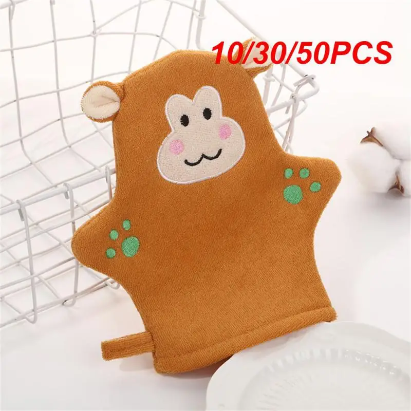 10/30/50PCS Gloves Scrub Gloves Skin Moisturizing Five Fingers Sponge Body Massage For Shower Body Brush Towel Cleaning Brush