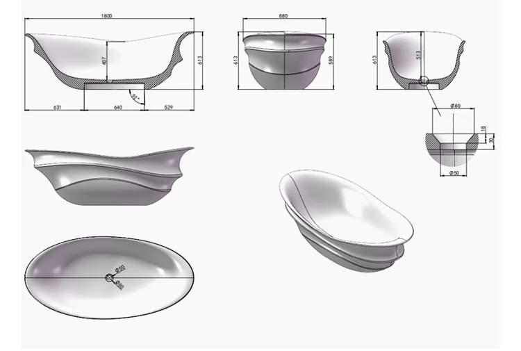 Baignoire transparente en résine de cristal, couleur haut de gamme, autoportante intégrée, hôtel, maison chez l'habitant