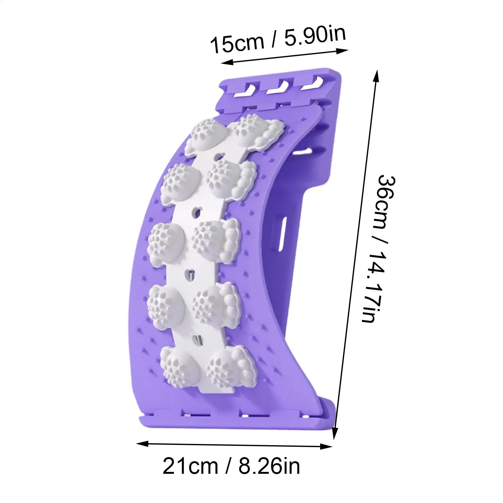 Cracker Board Massager Yoga Back Stretcher Lumbar Spine Relaxation Device With 4-Level Adjustable Back Stretcher For Home Gym view 6