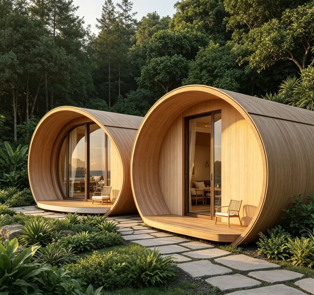 Fully Furnished Light Steel Prefabricated House Prefab Houses Modern Luxury Villa Resort