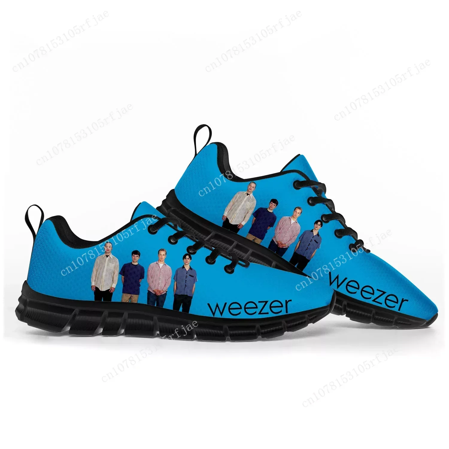 

Weezer Pop Rock Band Like Sports Shoes Mens Womens Teenager Sneakers Casual Custom High Quality Couple Shoes Black