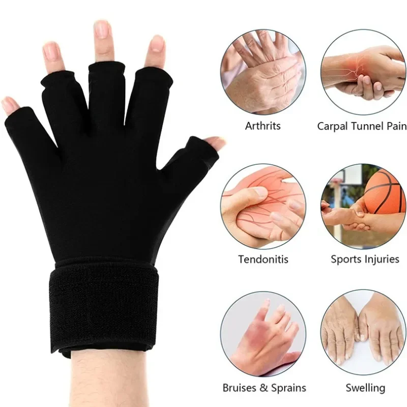 Icing Finger Steam Pack Hot Pressing Hand Wrist Icepack with Adjustable Wrist Strap Reusable for Men and Women One Gel Cold Pack