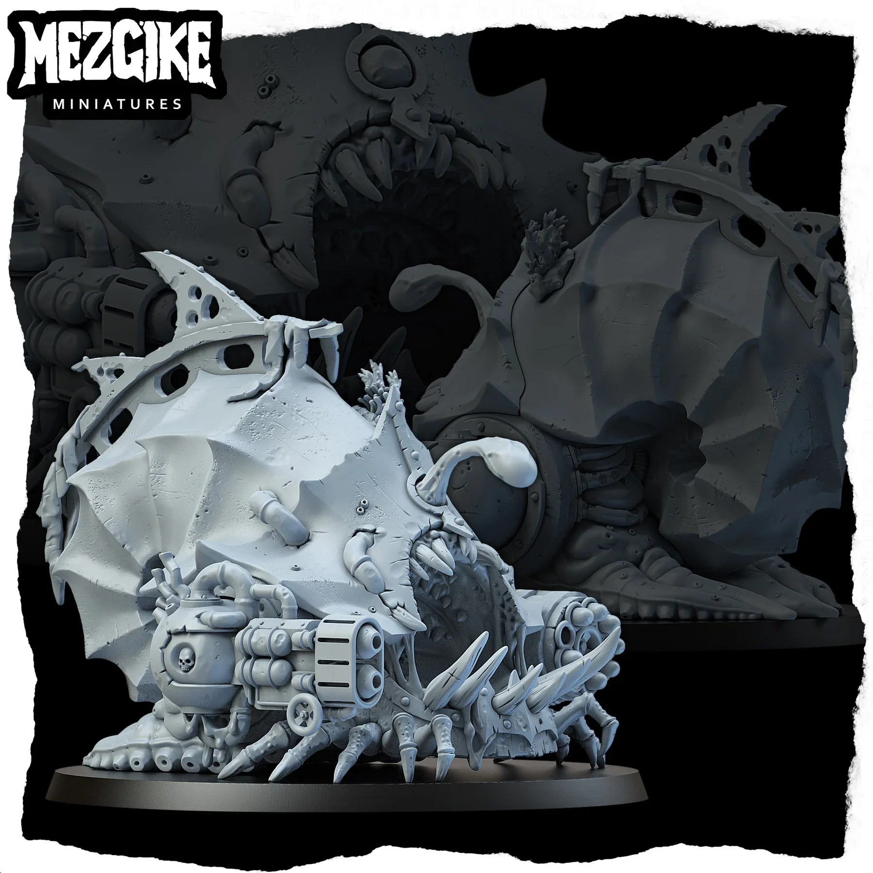 Death shell crawlers Miniature, Proxy Figurine, Plague Figure, Space Walker, Plasma Gun, HD 3D Printed Resin Model, Wargame