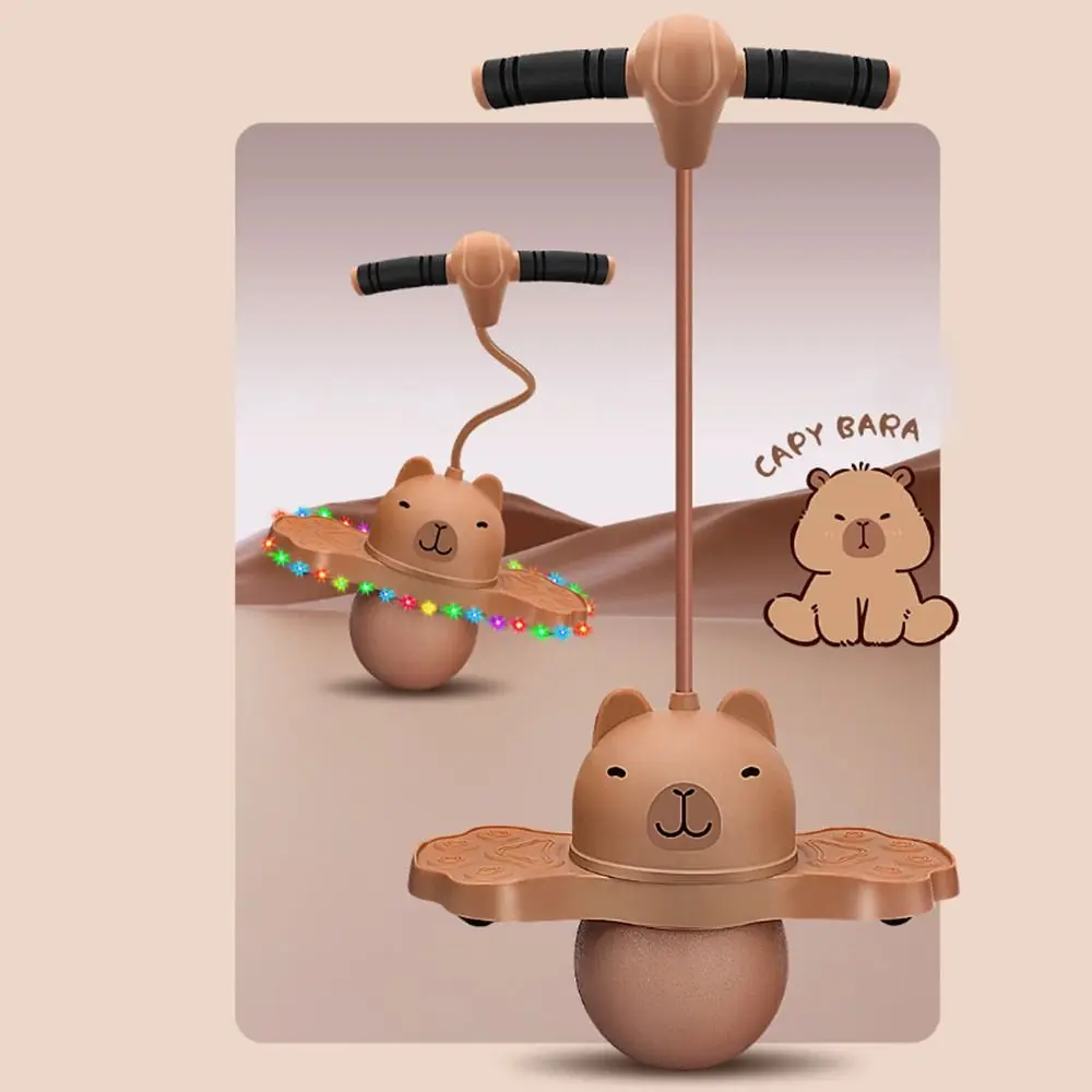 

Надувной прыгающий мяч-капибара с подсветкой для улицы, с насосом и разноцветными огнями