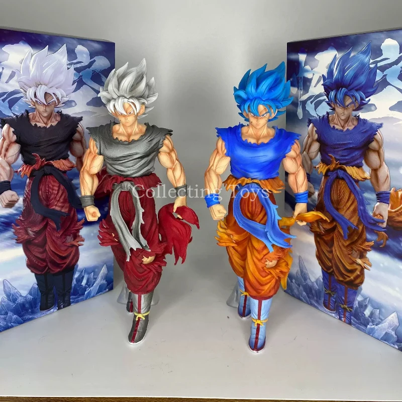 

In Stock 32cm Dragon Ball Son Kylin Studio Style Ssb Goku Figure Ultra Instinct Super Saiyan Blue Dual Form Gk Statue Two Styles