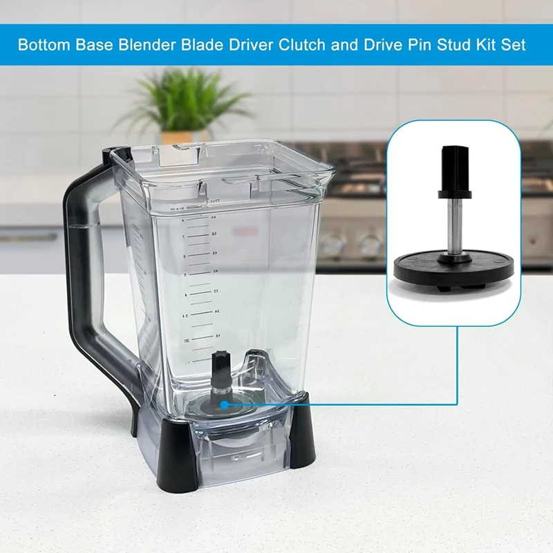 Blender peças de reposição para Ninja BL610 e BL710 série, lançador, embreagem motorista e unidade Pin Stud Kit Set, 72 Oz, 9 copos